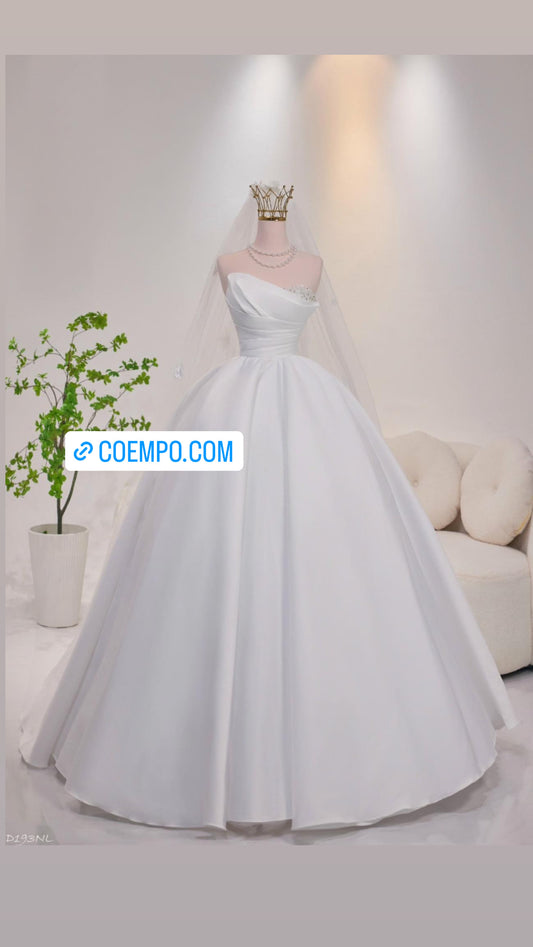 The Cosmopolitan Strapless Satin ball gown